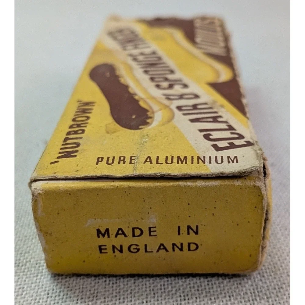 Nutbrown Eclair Sponge Finger Moulds Set of 6 Silver Vintage England Aluminium